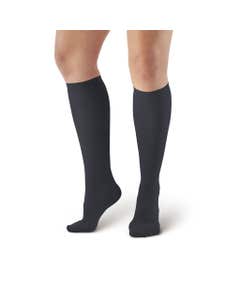 AW Style 169 Women's Cotton Travel Knee High Socks 15-20 mmHg