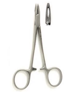 COLLIER Needle Holder 5" (12.7 cm), fenestrated jaws