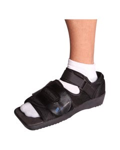 Square Toe Post - Op Shoe with High Ankle Strap