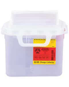BD Sharps Container 5.4 Qt Horizontal Entry Clear, Ea