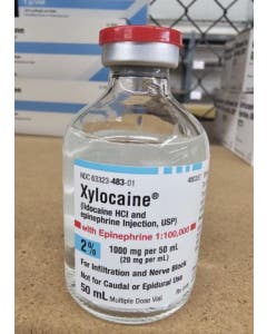 Xylocaine 2% 20 mg/ml W/ Epinepherine 50 mL MDV Injection